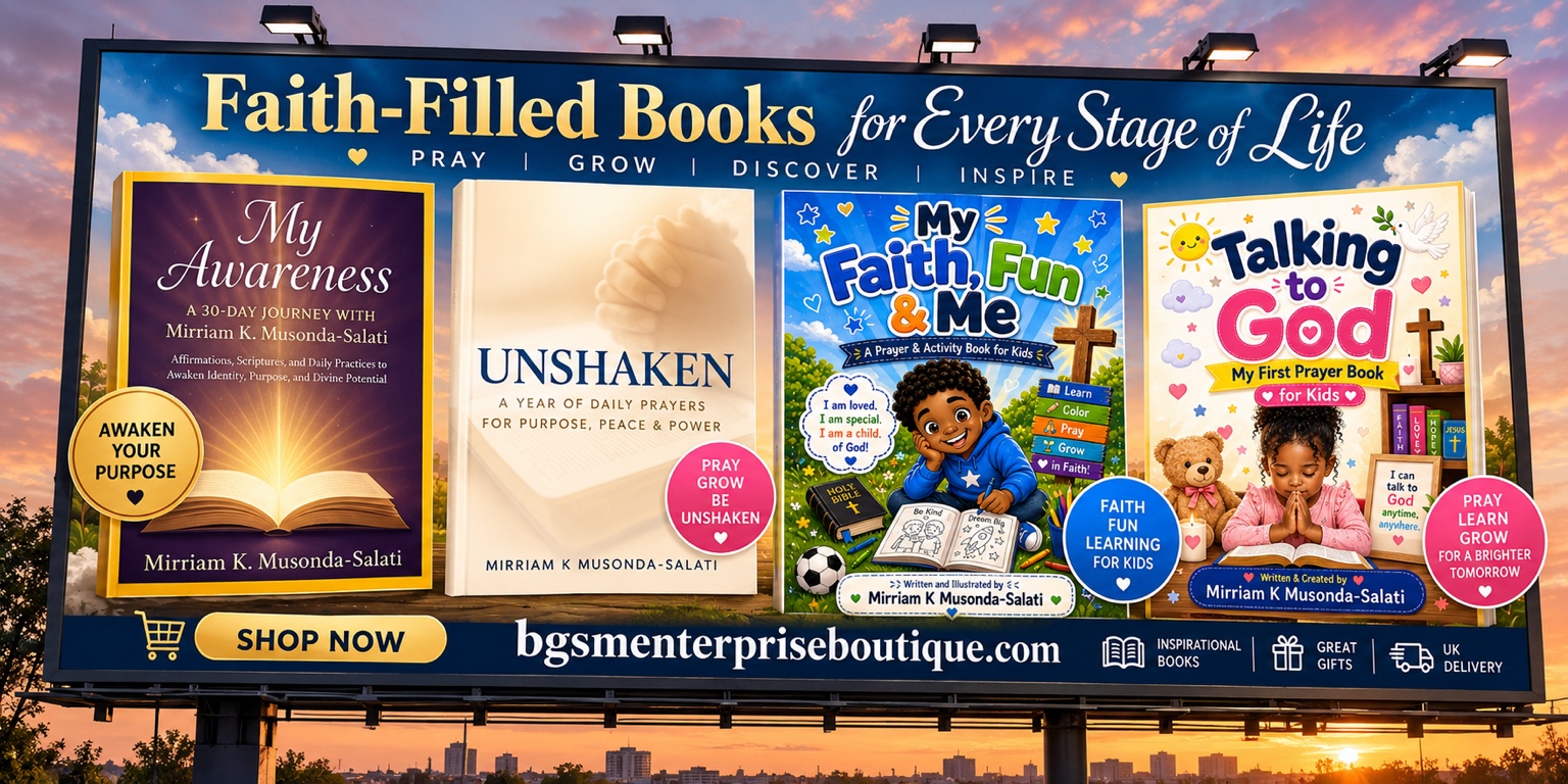 Faith-filled books for every stage of life—My Awareness, Unshaken, My Faith Fun and Me, and Talking to God